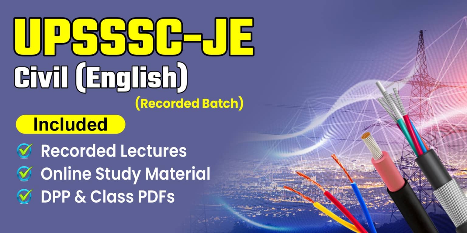UPSSSC-JE Civil (English) Recorded Batch