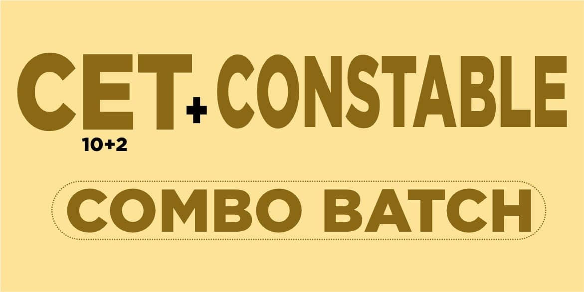 Rajasthan (CET 12th Level + Constable) Combo Batch