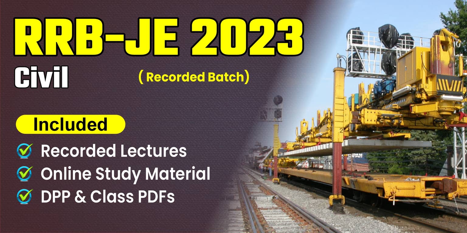 RRB-JE 2023 Civil Recorded Batch