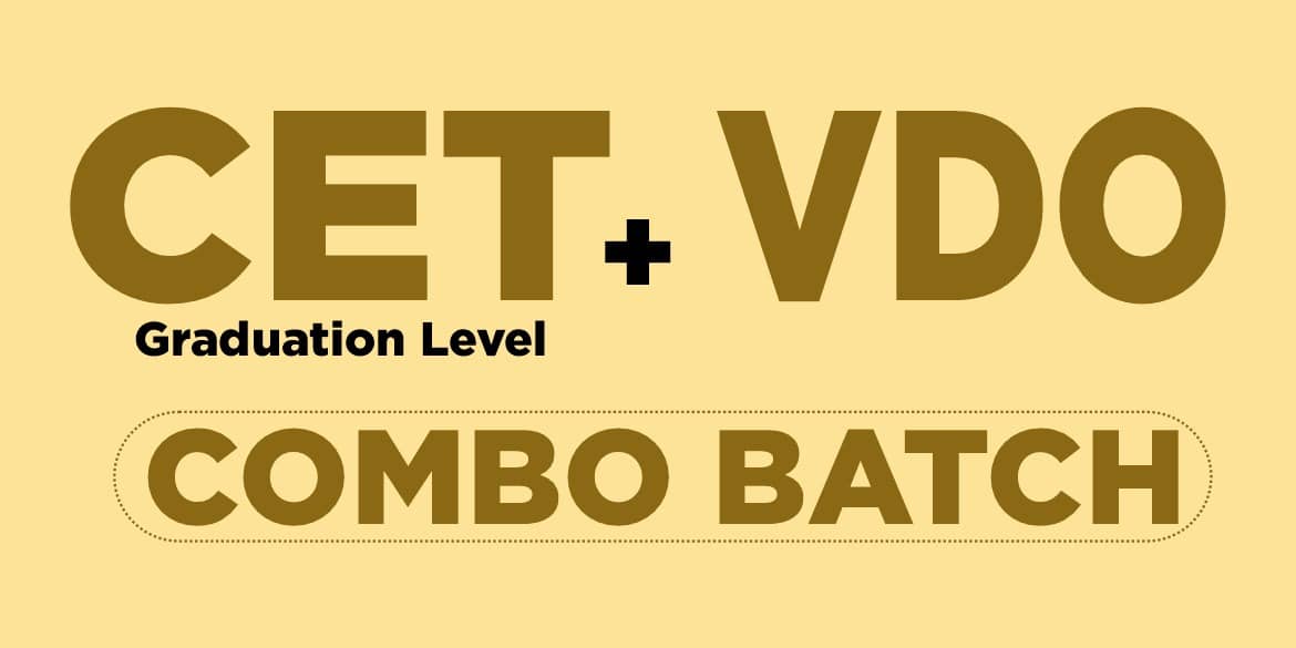 Rajasthan (CET Graduation Level + VDO) Combo Batch