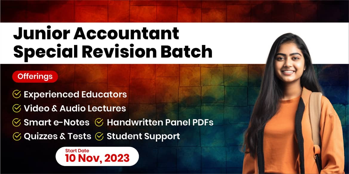 Junior Accountant Special Revision Batch (Recorded From Studio)