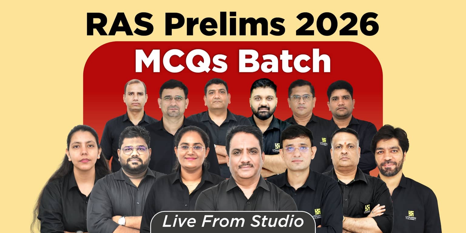 RAS Prelims 2026 MCQs Batch (From Studio)