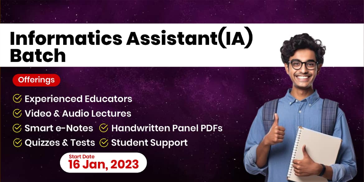 Informatics Assistant(IA) Batch(Recorded From Jodhpur Classroom)