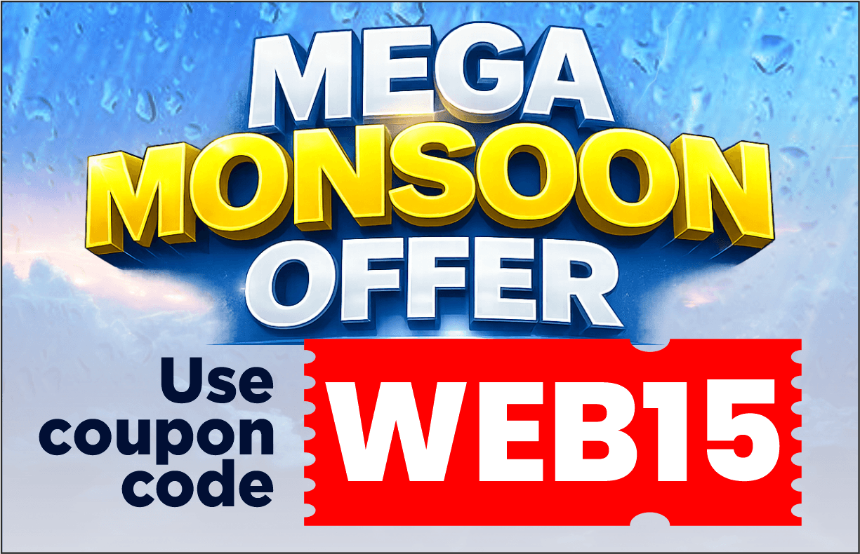 Mega Monsoon Offer is LIVE!