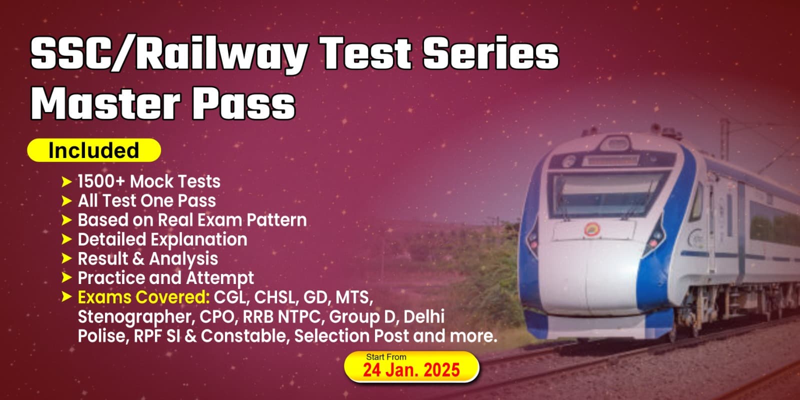 SSC/Railway Test Series Master Pass