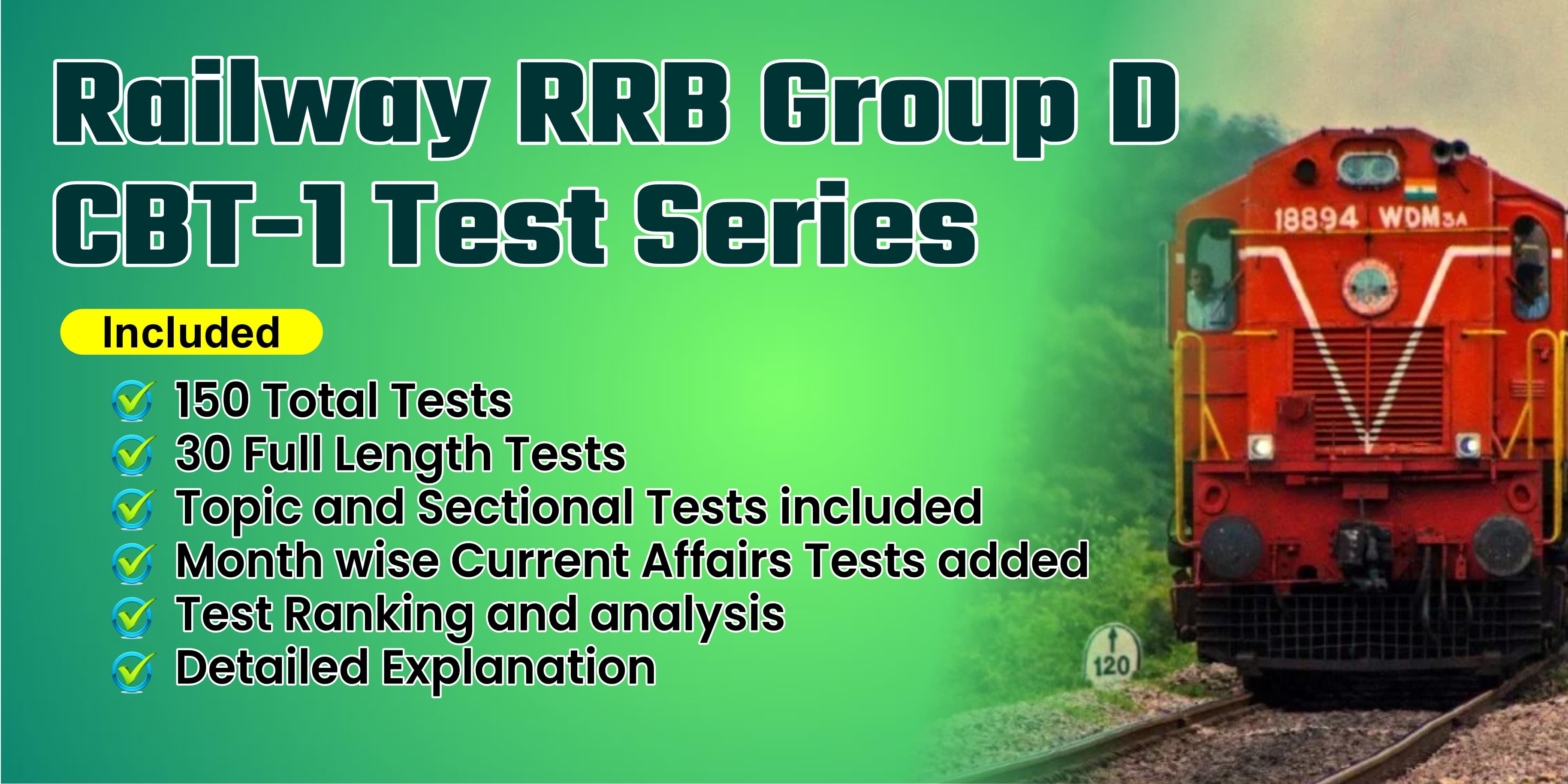 Railway RRB Group D CBT-1 Test Series