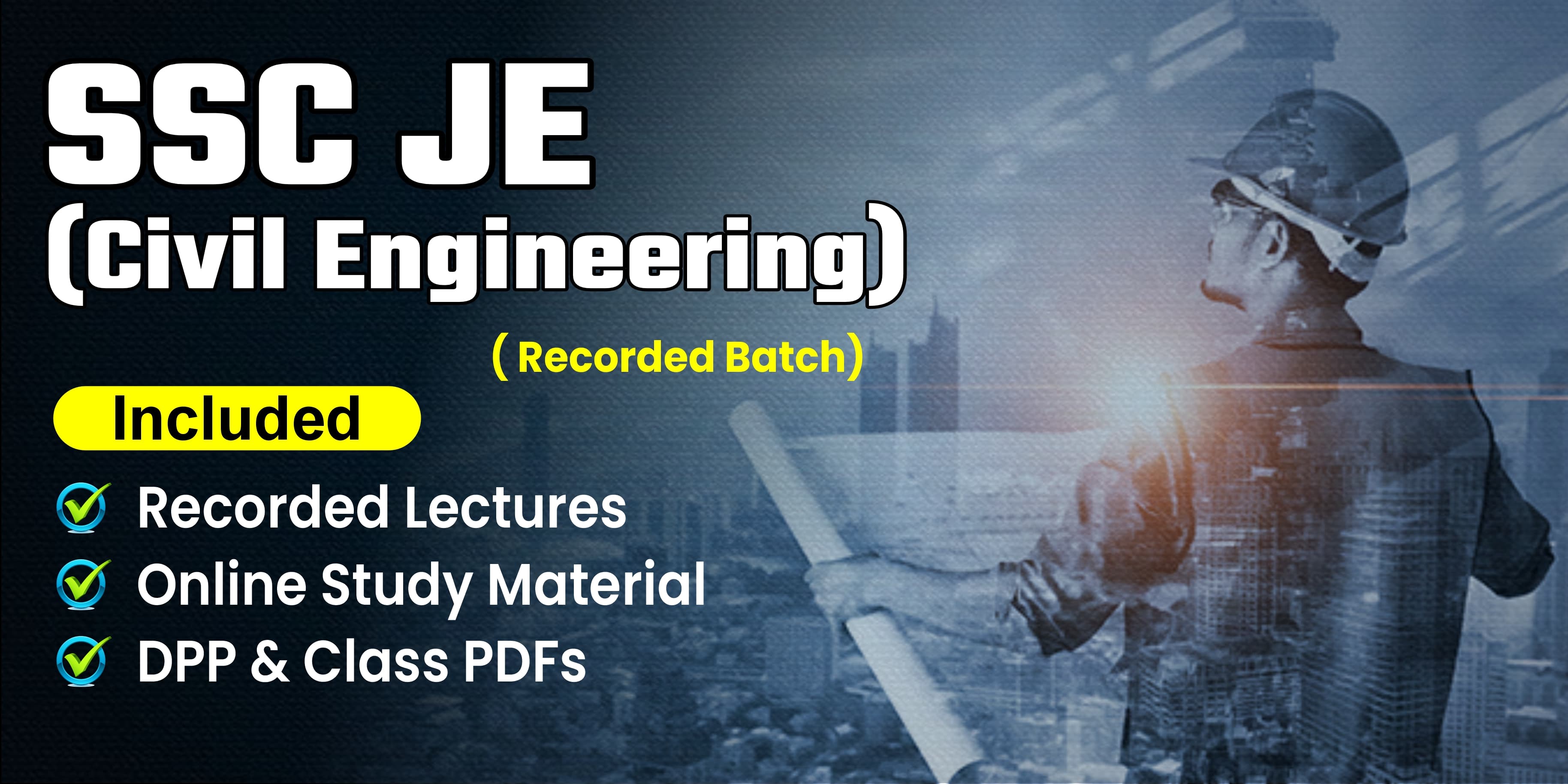 SSC JE(Civil Engineering) Recorded Batch