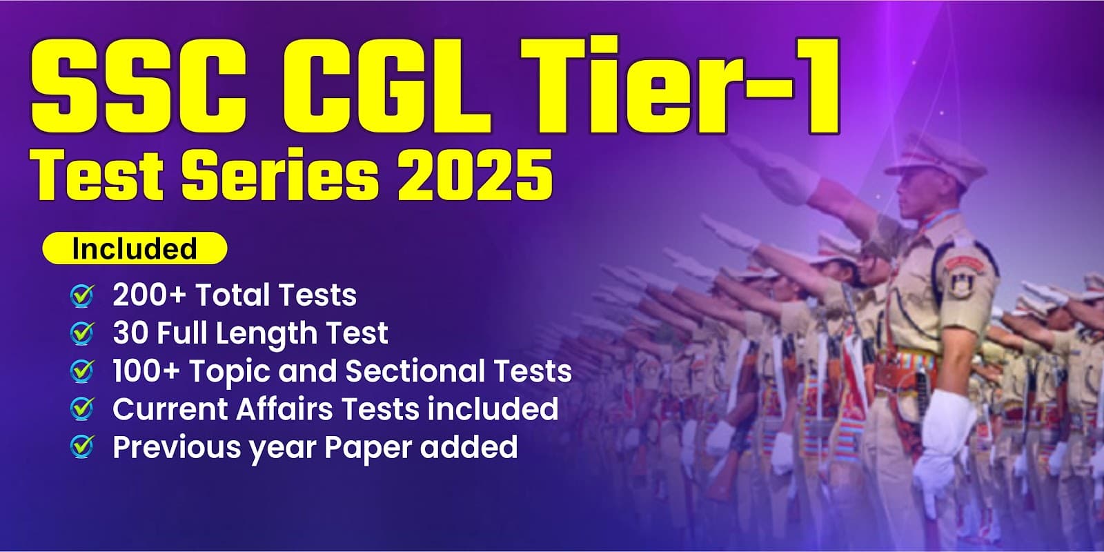 SSC CGL Tier-1 Test Series 2025