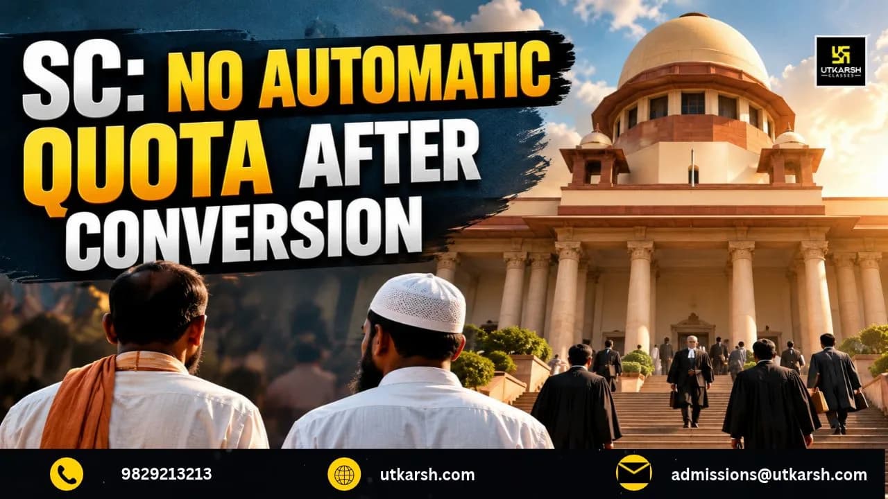 Supreme Court Rules Hindus Converting to Islam Cannot Claim Backward Class Reservation