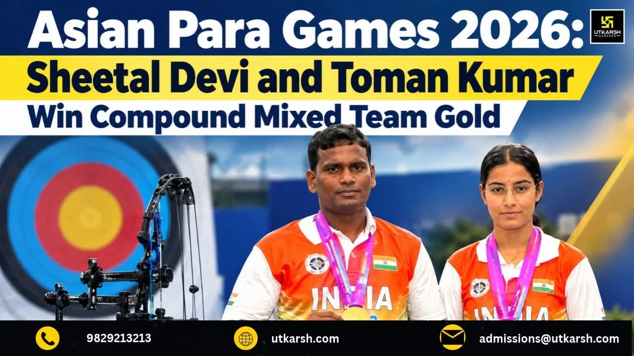 Asian Para Games 2026: Sheetal Devi and Toman Kumar Win Compound Mixed Team Gold