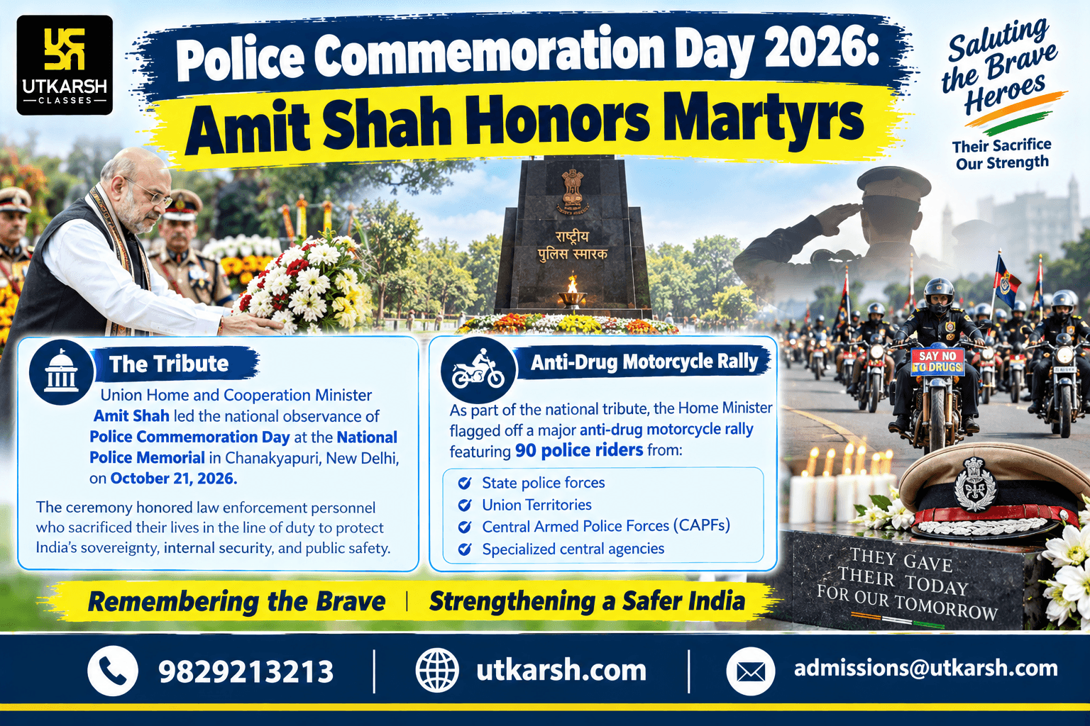 Police Commemoration Day 2026: Amit Shah Honors Martyrs