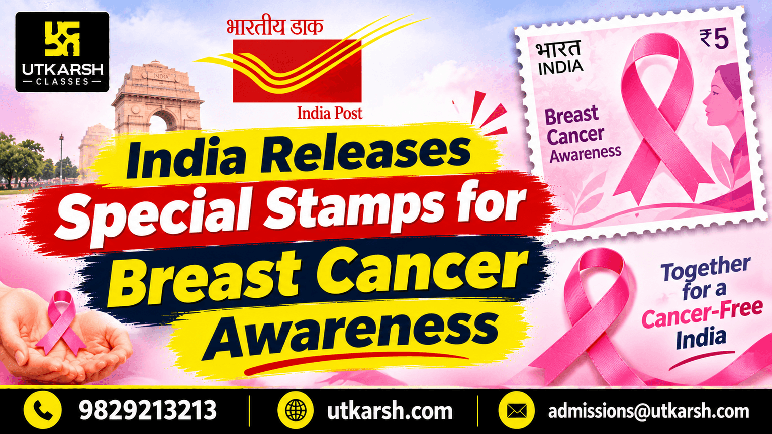 India Releases Special Stamps for Breast Cancer Awareness