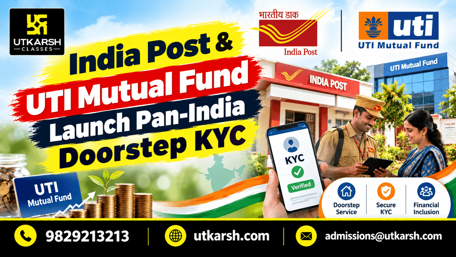India Post & UTI Mutual Fund Launch Pan-India Doorstep KYC