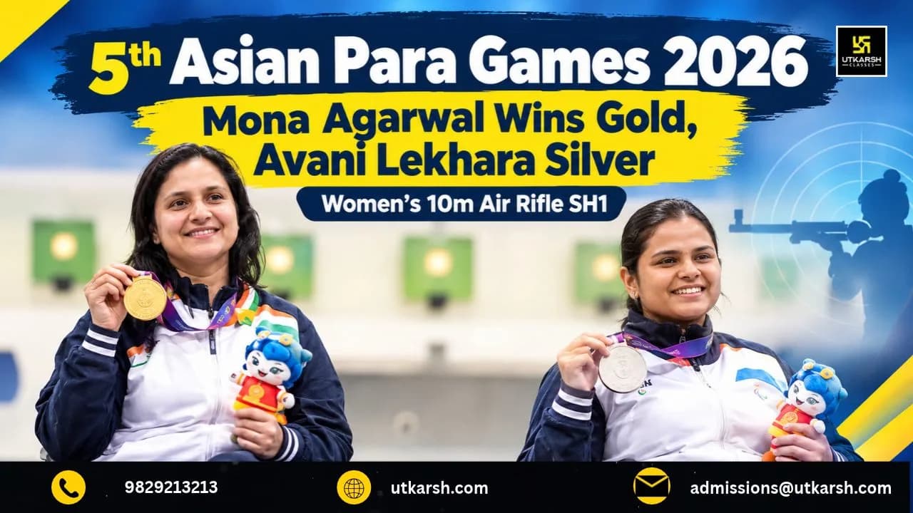 5th Asian Para Games 2026: Mona Agarwal Wins Gold, Avani Lekhara Silver in Women’s 10m Air Rifle SH1