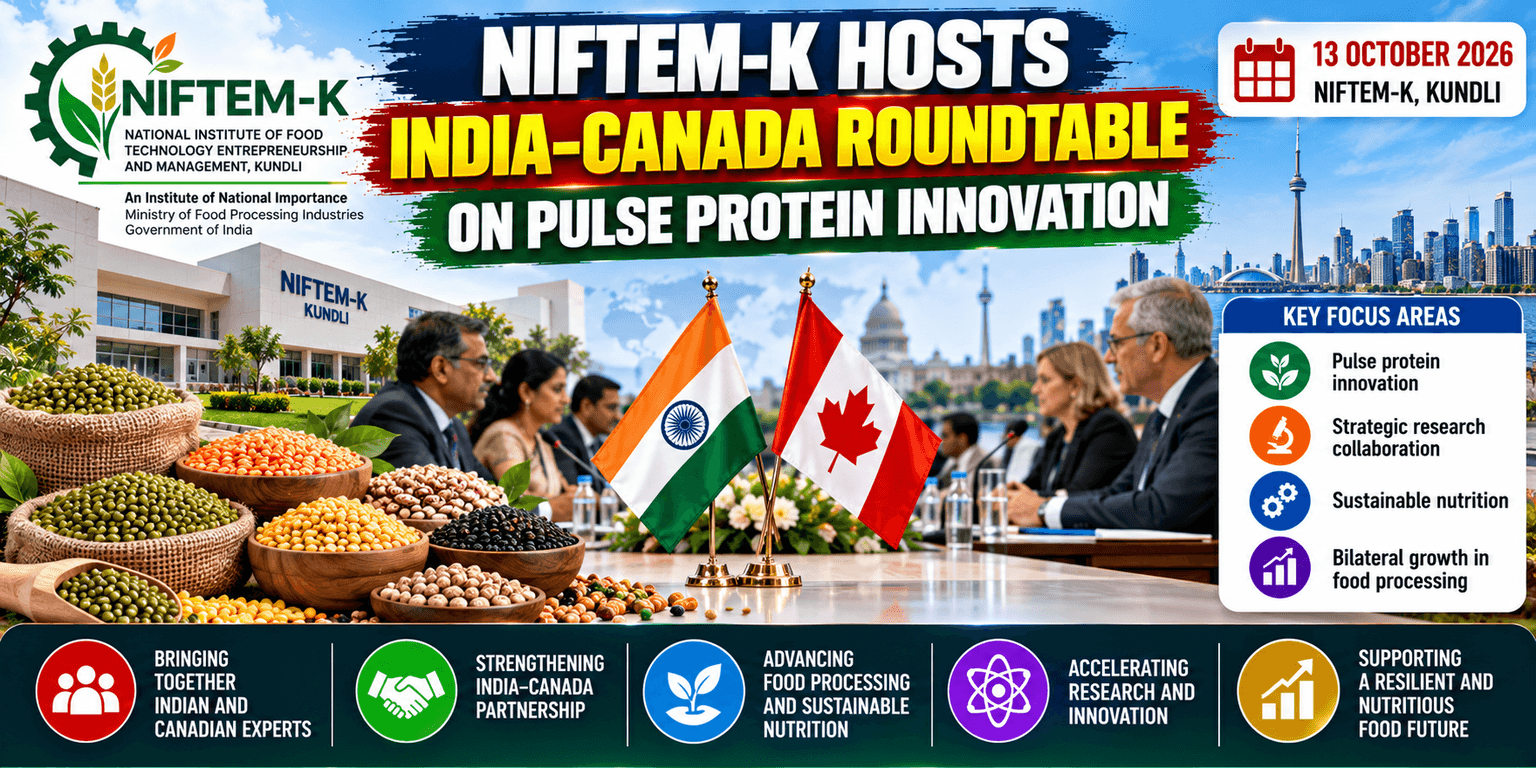 NIFTEM-K Hosts India–Canada Roundtable on Pulse Protein Innovation