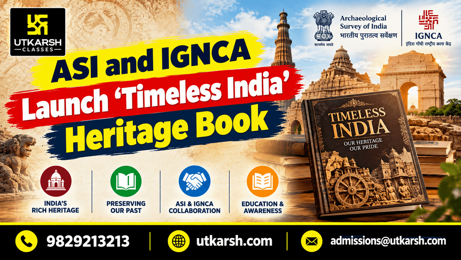 ASI and IGNCA Launch 'Timeless India' Heritage Book