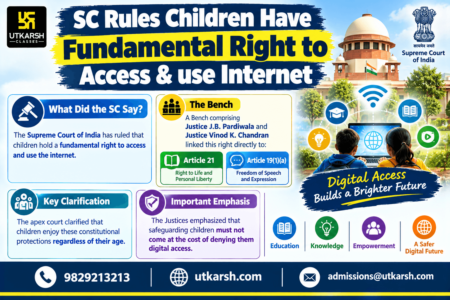 SC Rules Children Have Fundamental Right to Access & use Internet