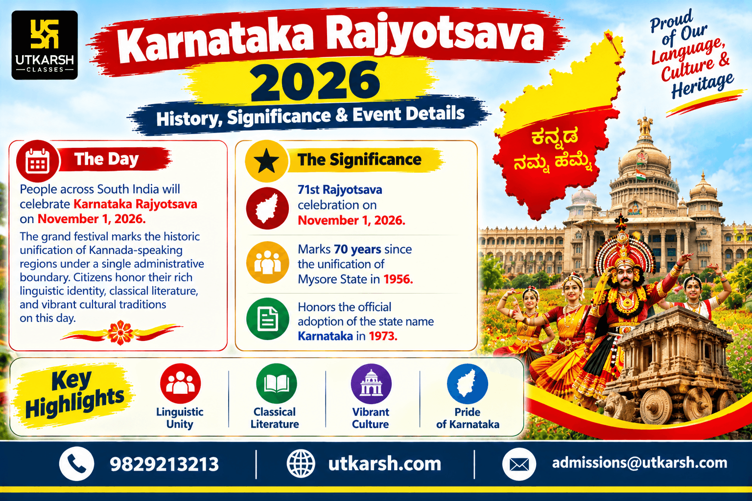 Karnataka Rajyotsava 2026: History, Significance & Event Details