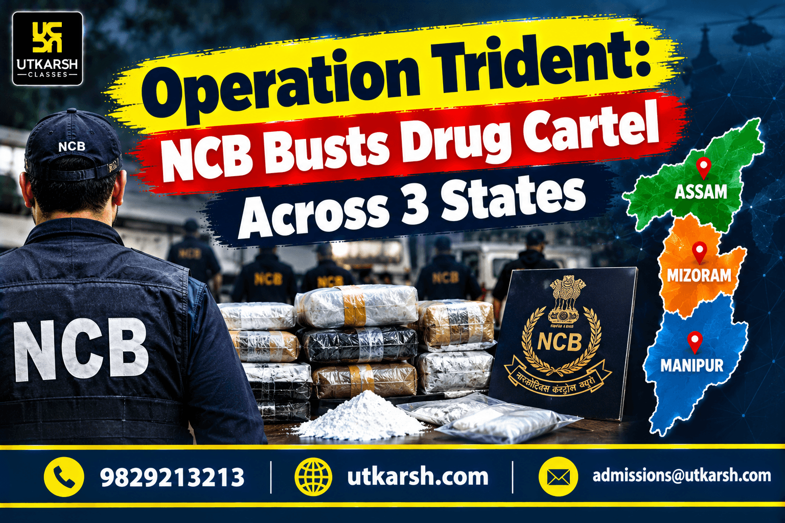 Operation Trident: NCB Busts Drug Cartel Across 3 States