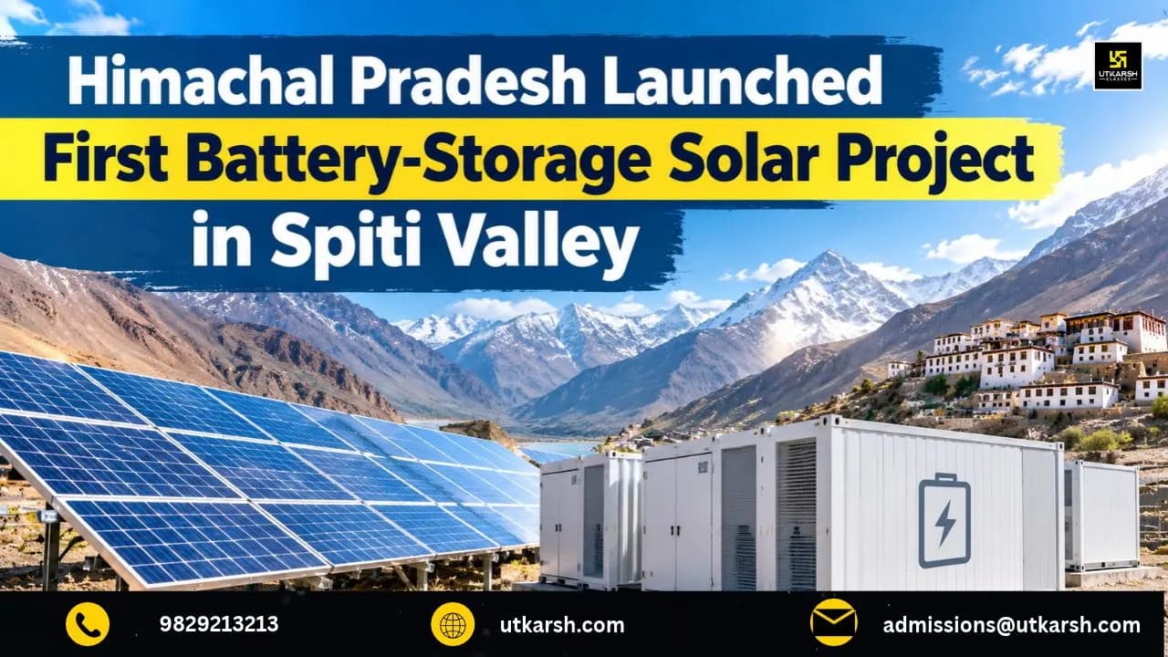 Himachal Pradesh Launched First Battery-Storage Solar Project in Spiti Valley