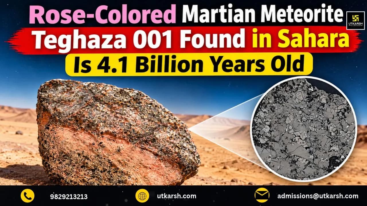 Rose-Colored Martian Meteorite Teghaza 001 Found in Sahara Is 4.1 Billion Years Old