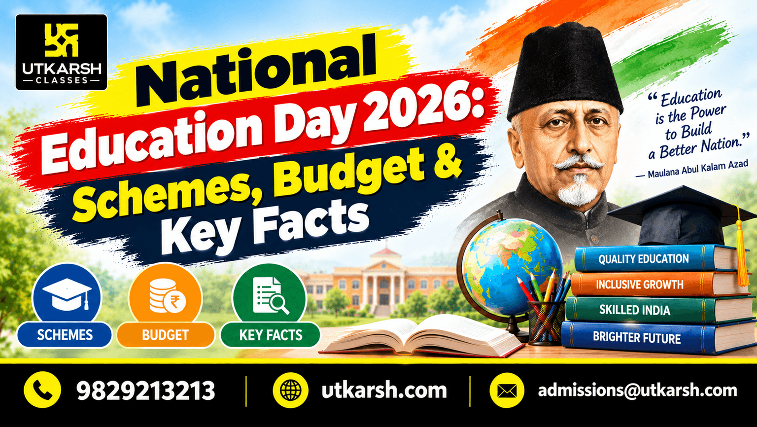 National Education Day 2026: Schemes, Budget & Key Facts