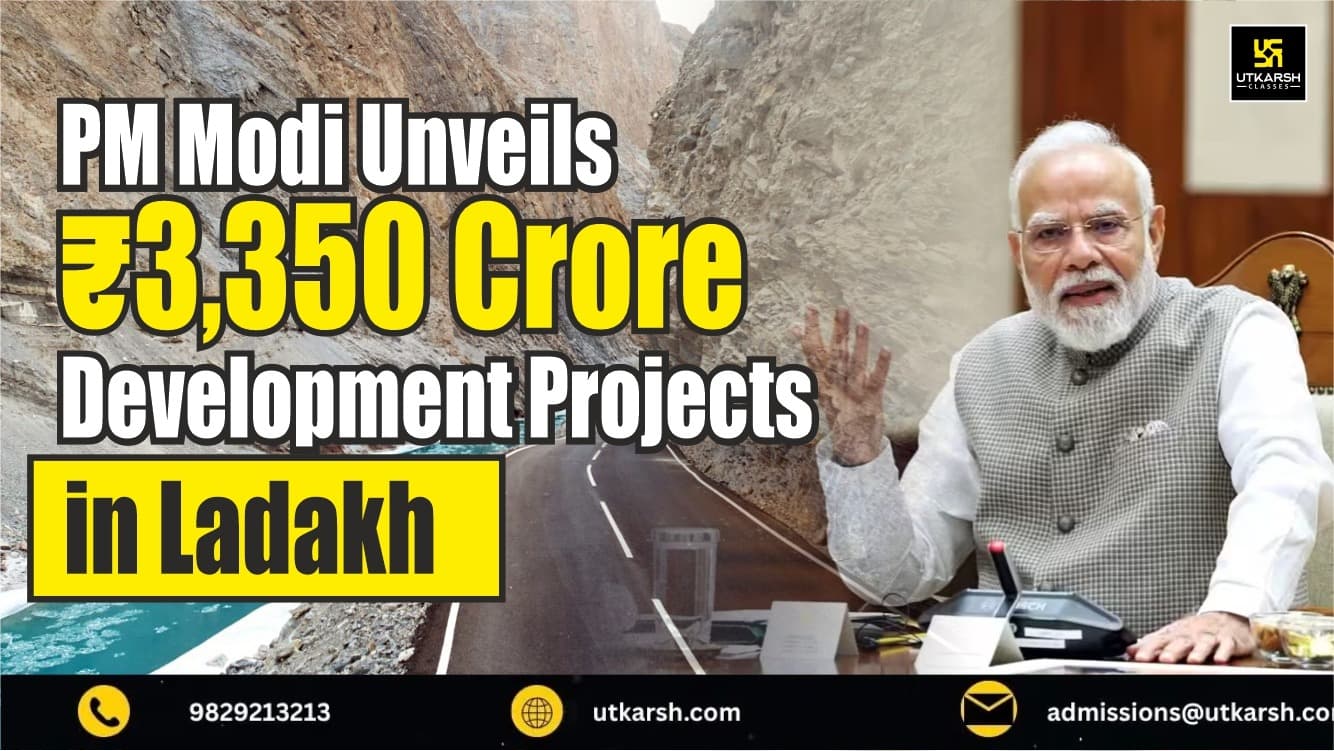 PM Modi Unveils ₹3,350 Crore Development Projects in Ladakh