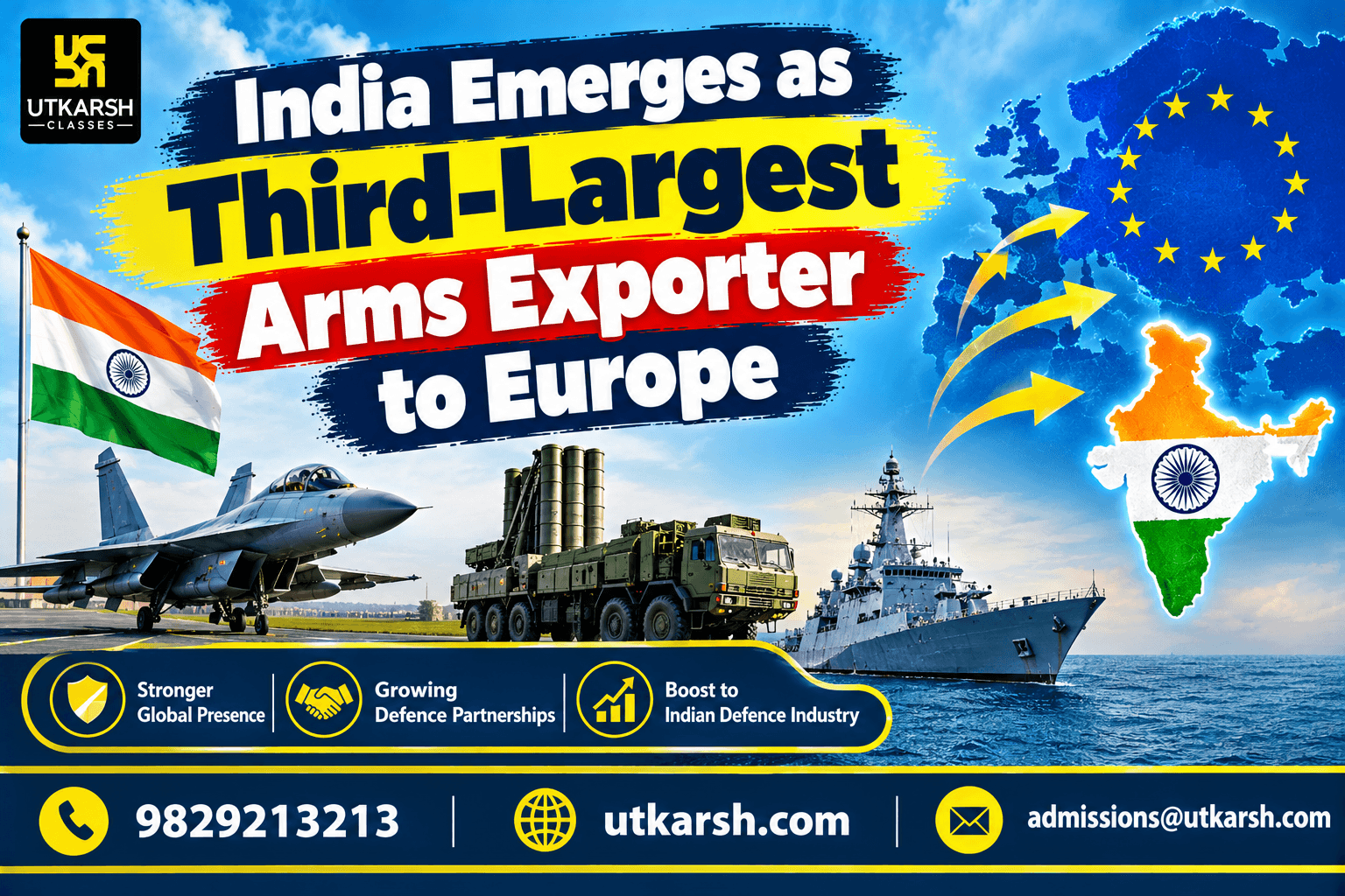 India Emerges as Third-Largest Arms Exporter to Europe