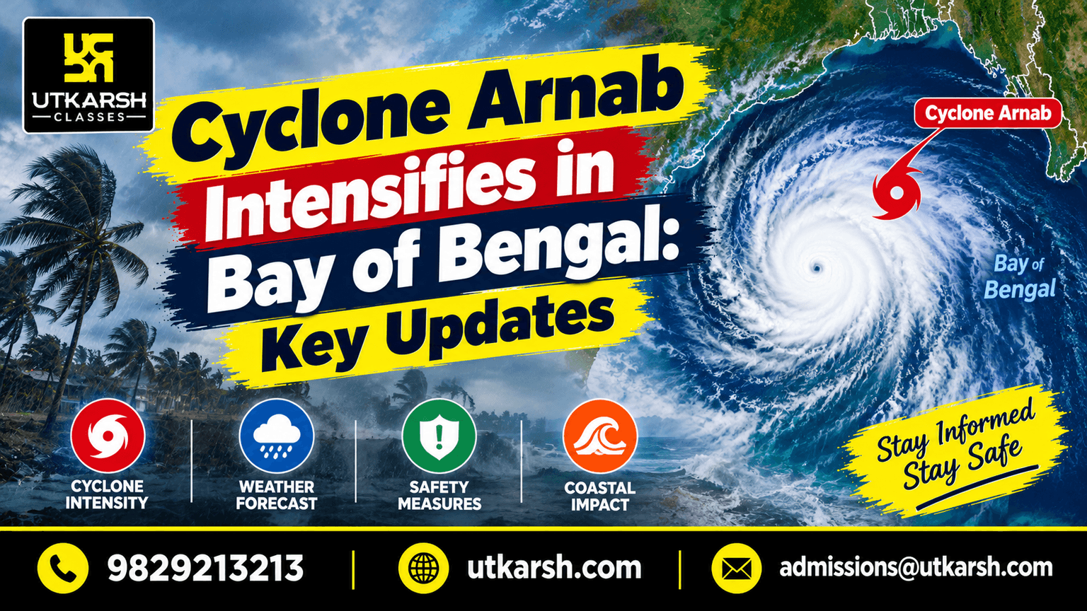 Cyclone Arnab Intensifies in Bay of Bengal: Key Updates
