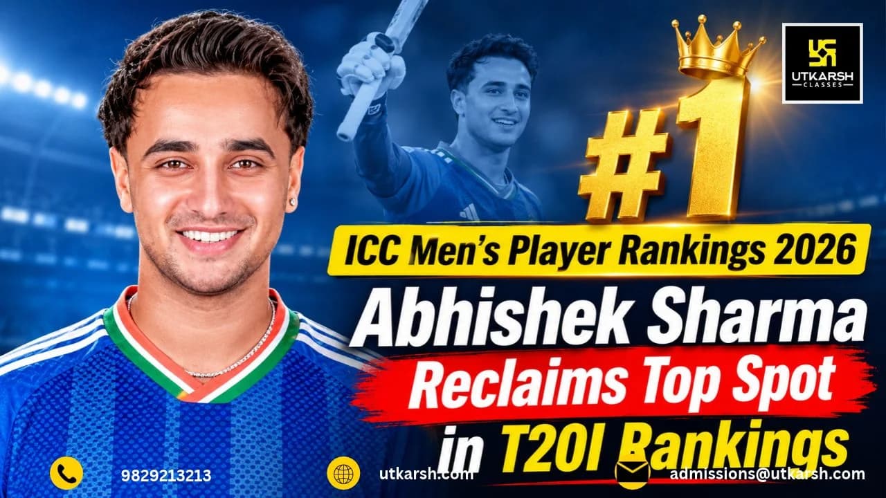 ICC Men’s Player Rankings 2026: Abhishek Sharma Reclaims Top Spot in ICC T20I Rankings