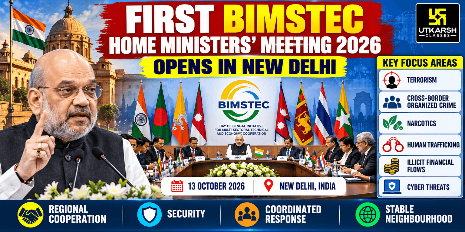 First BIMSTEC Home Ministers’ Meeting 2026 Opens in New Delhi