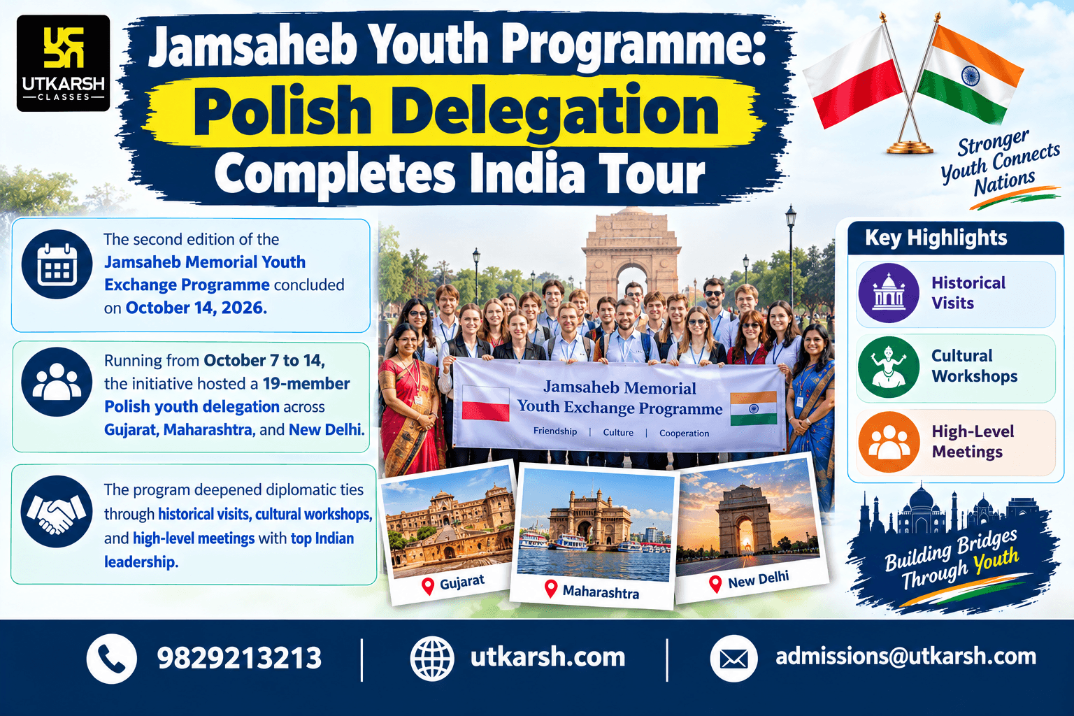Jamsaheb Youth Programme: Polish Delegation Completes India Tour