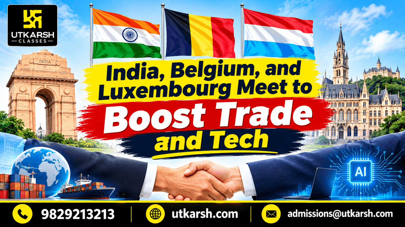 India, Belgium, and Luxembourg Meet to Boost Trade and Tech