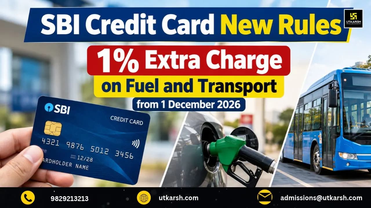 SBI Credit Card New Rules: 1% Extra Charge on Fuel and Transport from 1 December 2026