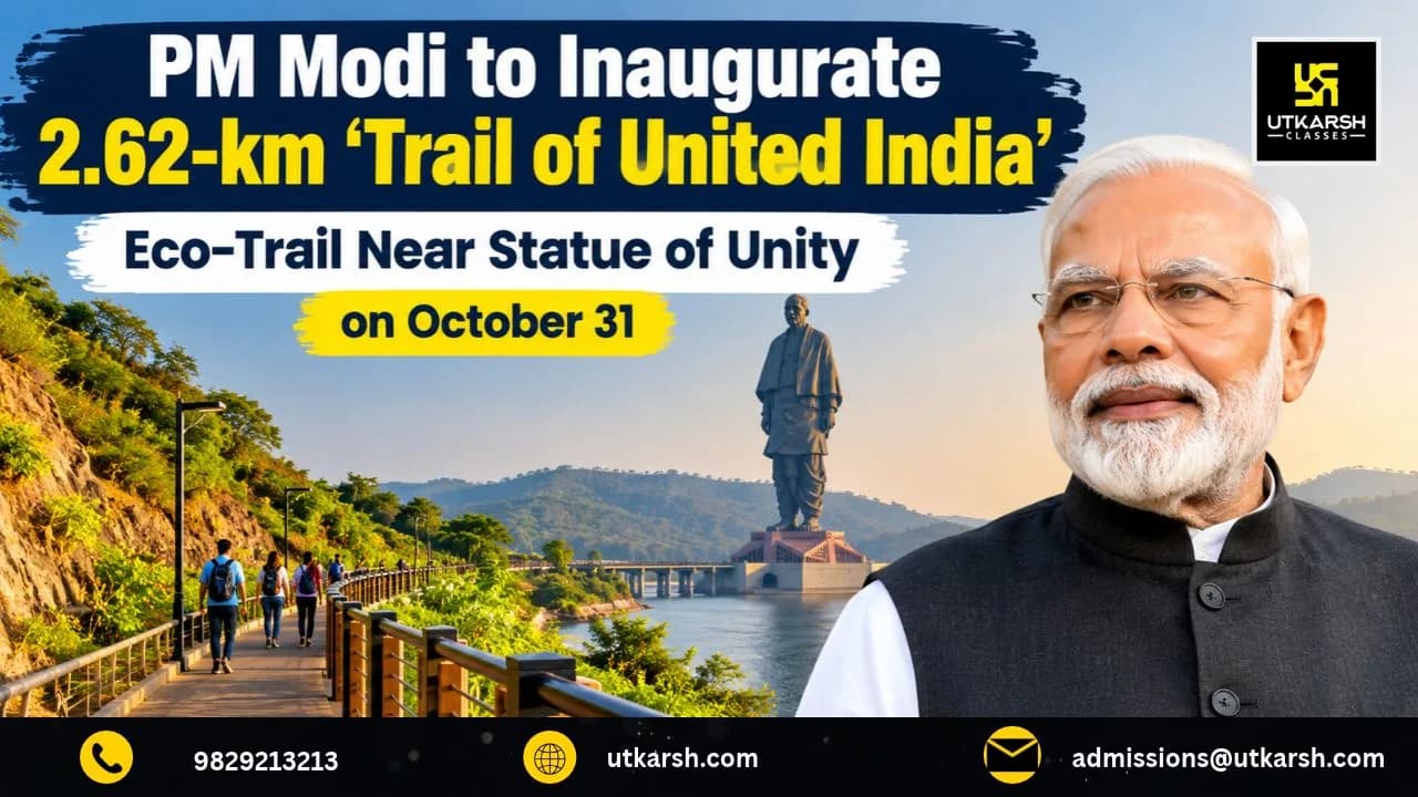 PM Modi to Inaugurate 2.62-km ‘Trail of United India’ Eco-Trail Near Statue of Unity on October 31