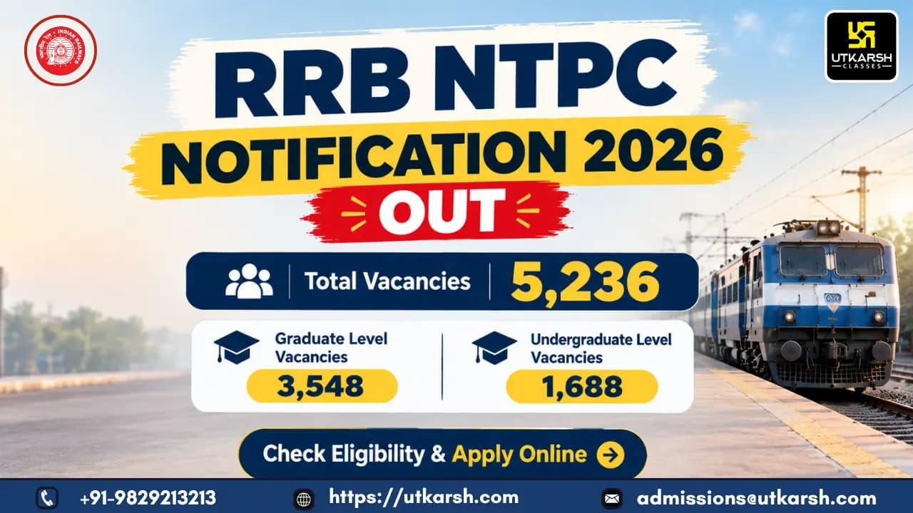 RRB NTPC Notification 2026: 5,236 Vacancies, Check Eligibility & Apply Online