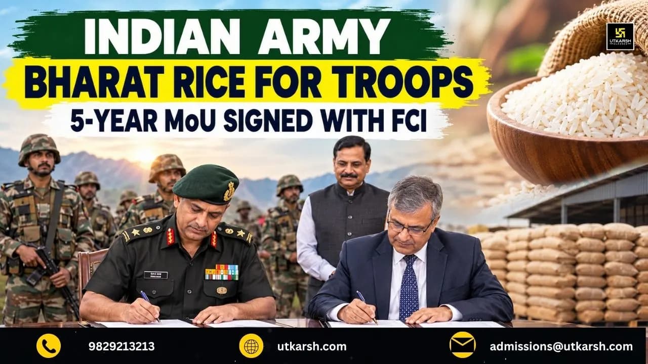 Indian Army Bharat Rice for Troops Programme: 5-Year MoU Signed with FCI
