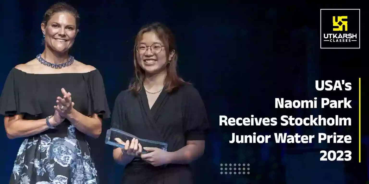 USA's Naomi Park receives Stockholm Junior Water Prize 2023