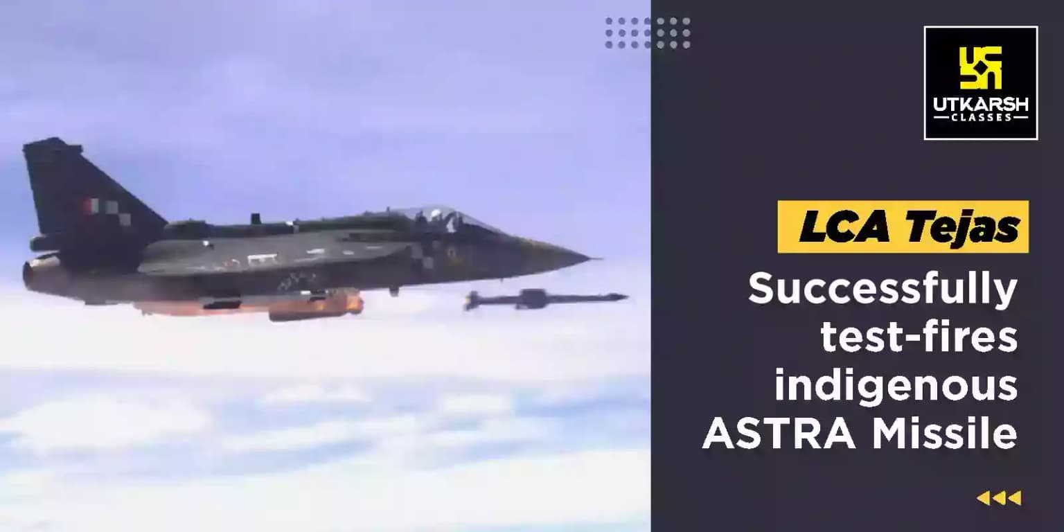 LCA Tejas successfully test-fires indigenous ASTRA missile