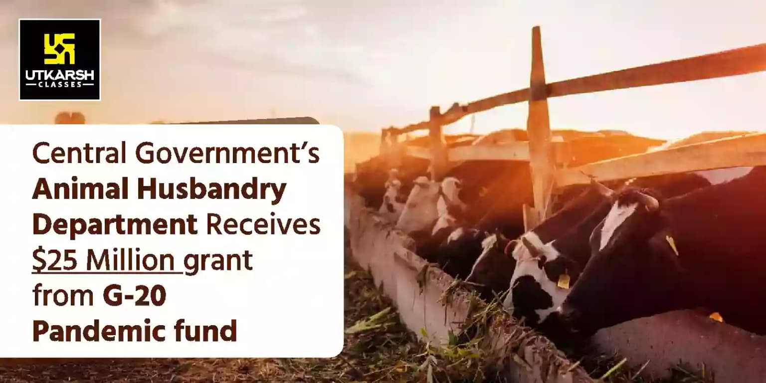 Animal Husbandry Dept Gets $25M Grant From G20 Pandemic Fund