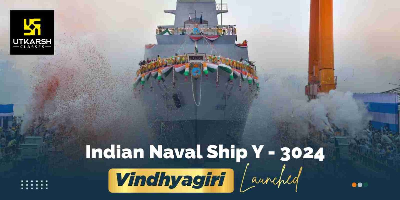Indian Naval Ship Y - 3024 Vindhyagiri launched