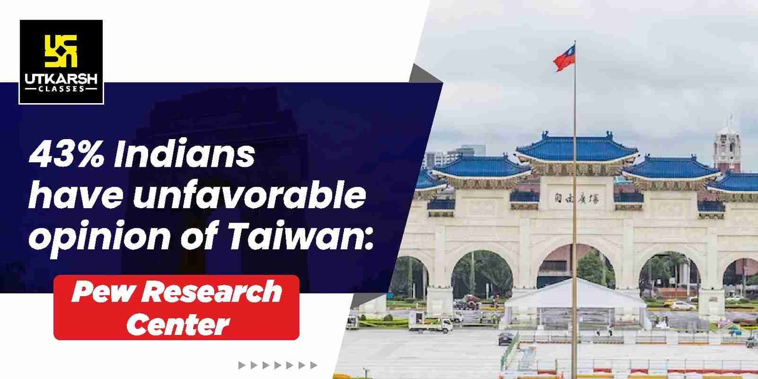 43% Indians have unfavorable opinion of Taiwan: Pew Research Center