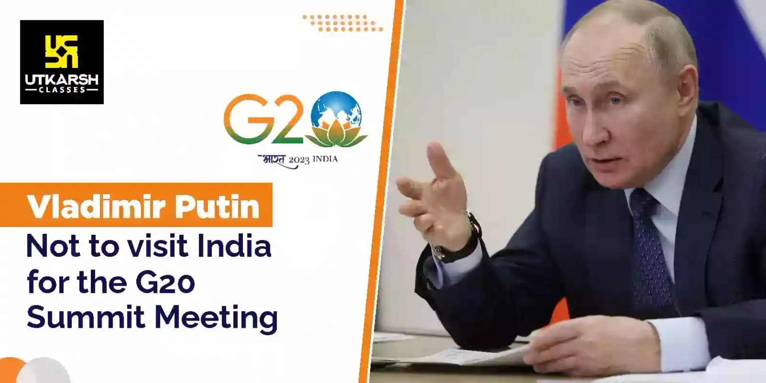 Russian President Putin not to visit India for the G20 summit meeting