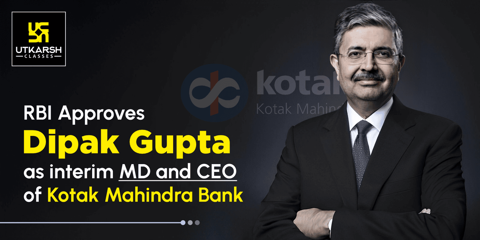 RBI approves Dipak Gupta as interim MD and CEO of Kotak Mahindra Bank