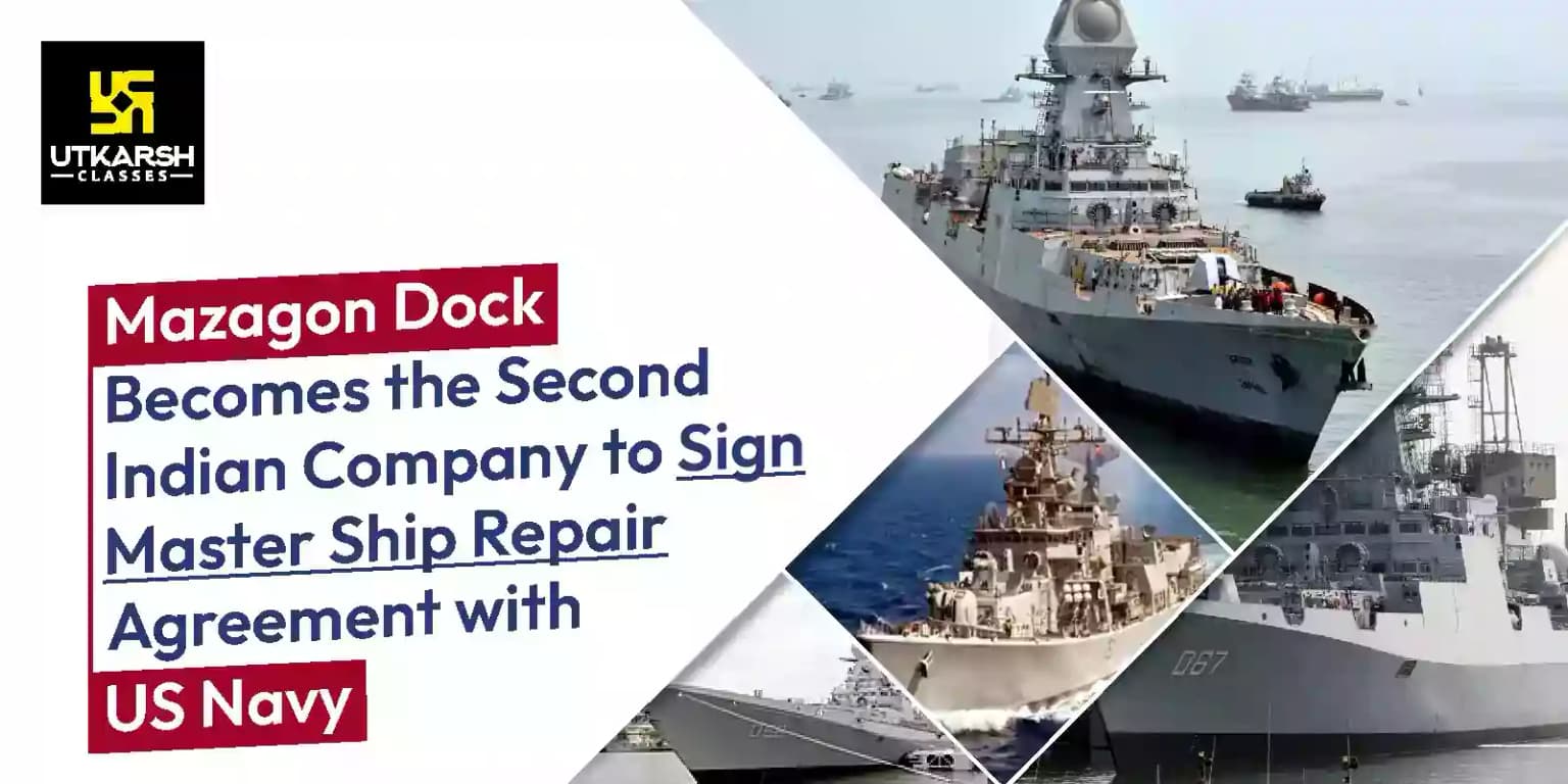 Mazagon Dock, The 2nd Indian Company For A Master Ship Repair Agreement