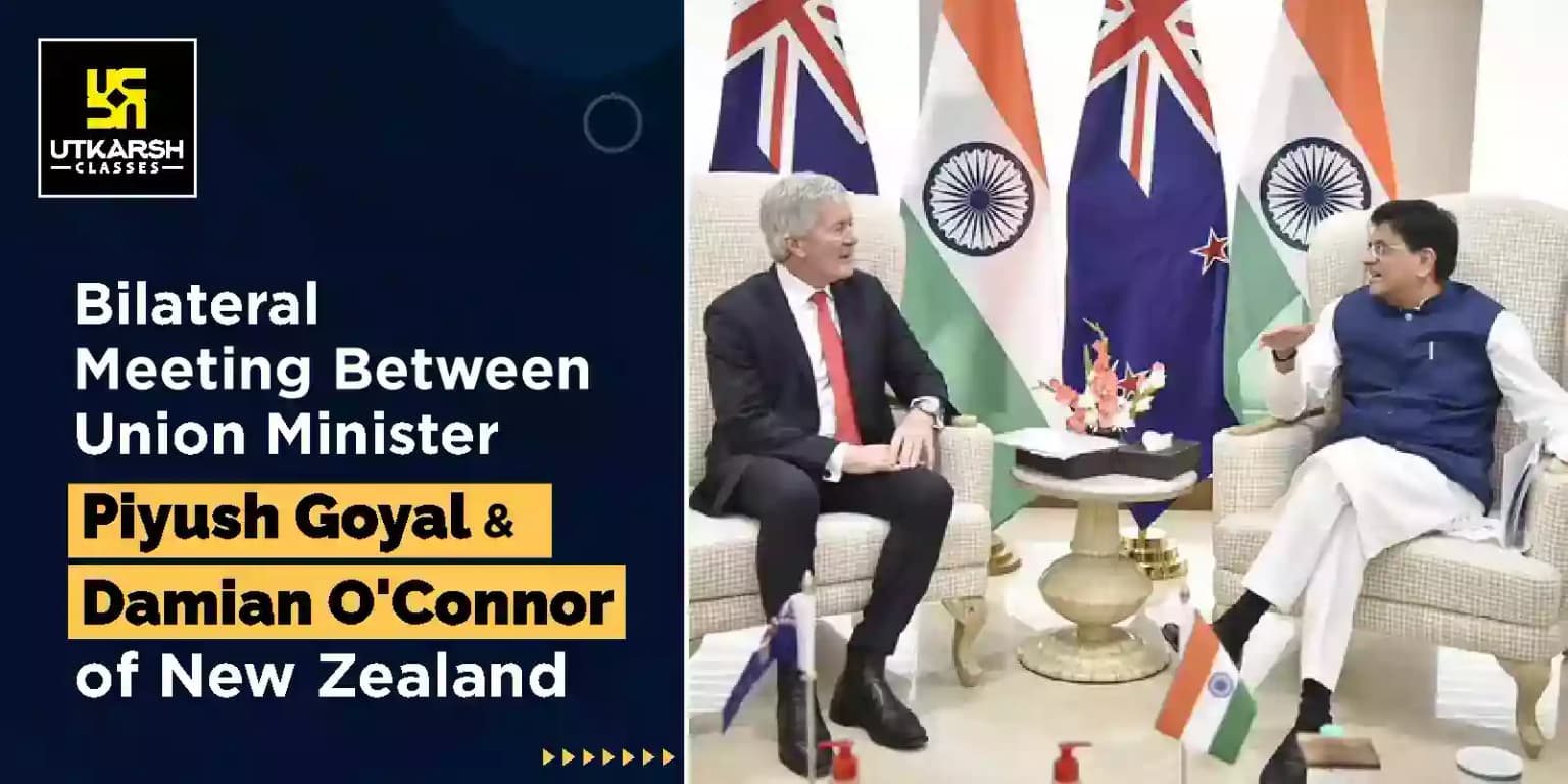 Minister Piyush Goyal meets NZ's Damian O'Connor for bilateral talks