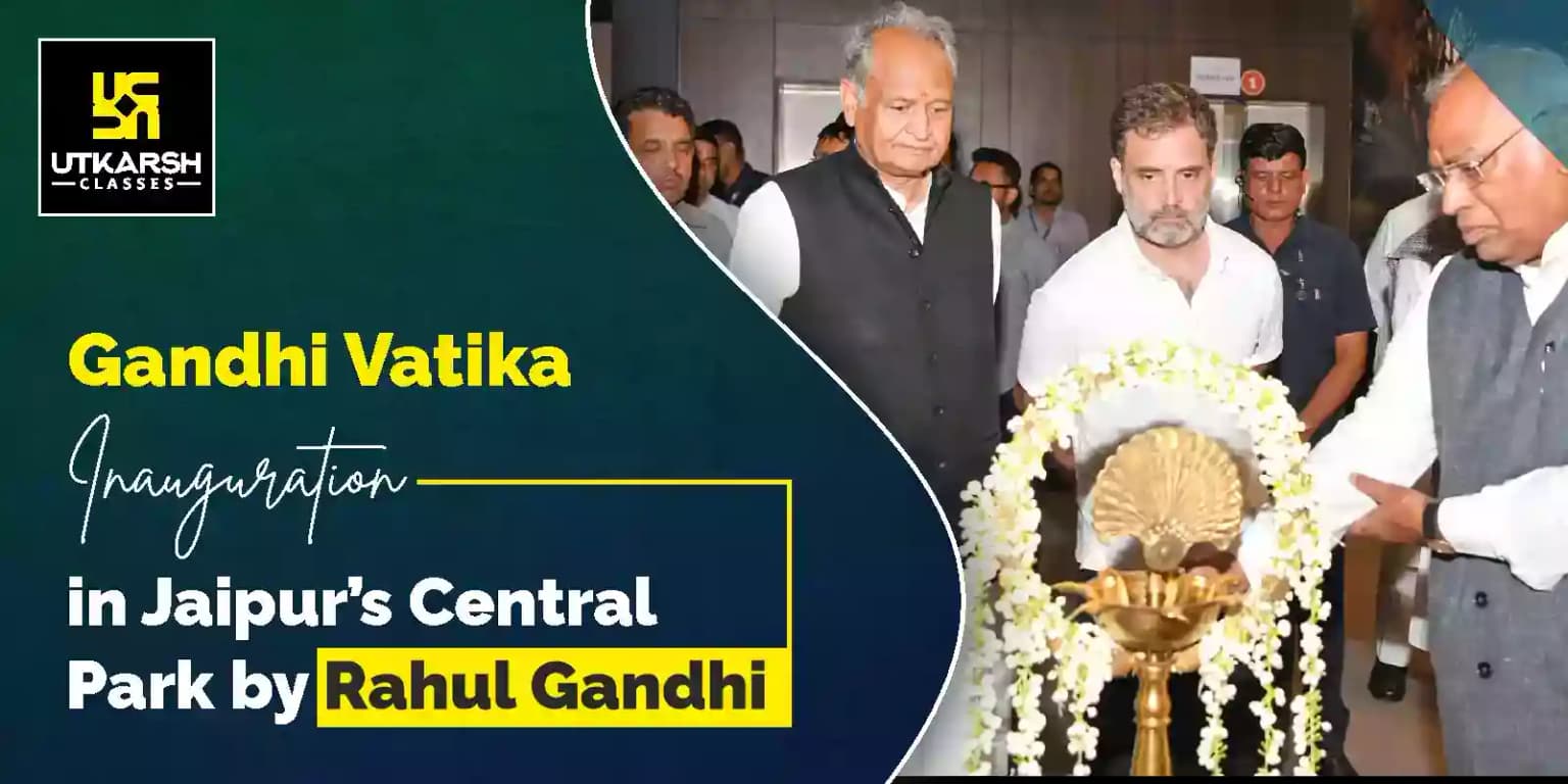 Gandhi Vatika Inauguration in Jaipur’s Central Park by Rahul Gandhi