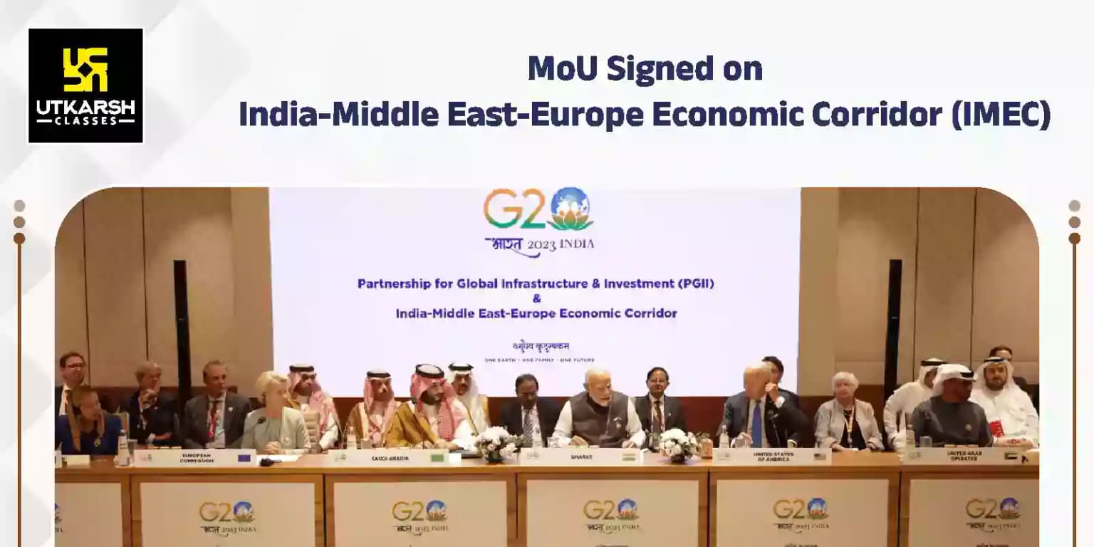 MoU signed on India-Middle East-Europe Economic Corridor (IMEC)
