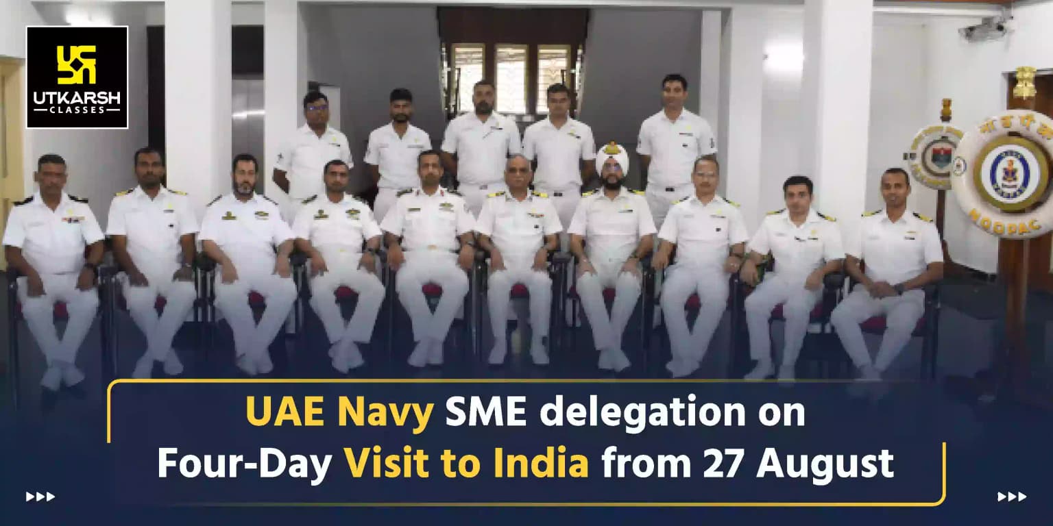 UAE Navy SME Delegation On Four-Day Visit To India From 27 August