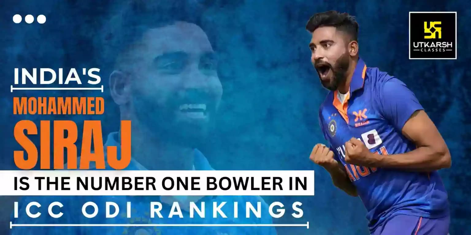 India's Mohammed Siraj is the number one bowler in ICC ODI rankings